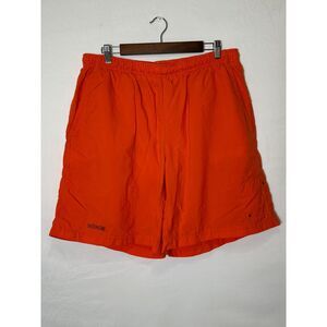 Nike Men's Orange Mesh Line Active Wear Swim Trunks Board Shorts W/Pockets SZ XL